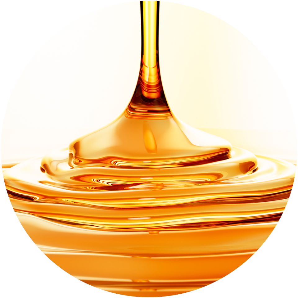 Öl artige Substanz in goldiger Farbe als Symbol für Arganöl